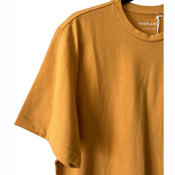 Sold! Everlane Mens Large Yellow Short Sleeve Crewneck Relaxed Fit Tee NEW - Picture 3 of 8